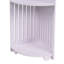 Support de rangement blanc pour armoire de coin