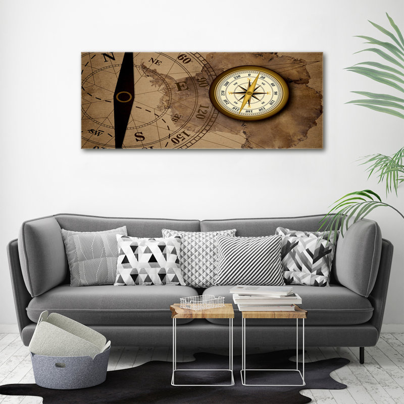 Compass - No Frame Print on Canvas