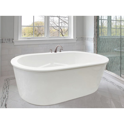 Rosabella 59.5'' x 36'' Soaking Acrylic Bathtub