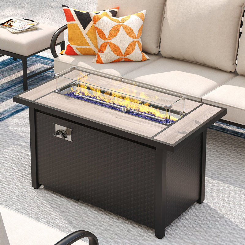 Cherra 24.7"H Outdoor Fire Pit Table