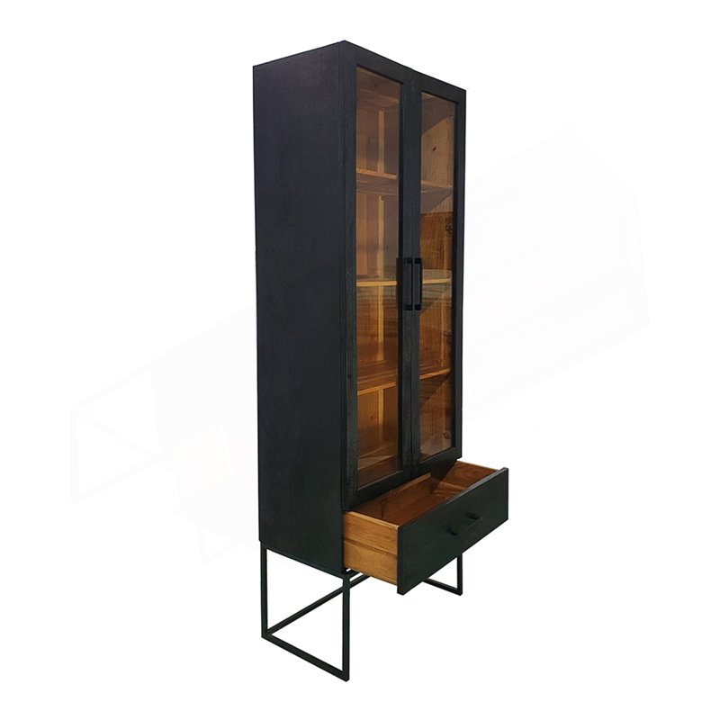 Versatile Rectangular Cabinet With Multiple Shelves For Efficient Storage