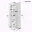 Storage Cabinet with Two Doors and Adjustable Shelf-1743907478
