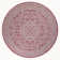 Aaleayah Medallion Textured Weave Fuchsia/Light Gray Indoor/Outdoor Rug