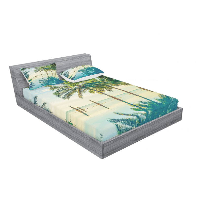 Microfiber Sheet Set, Queen Sheet Set with Fitted Sheet
