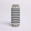 Vase de table en céramique 15,65 "noir / blanc Dion