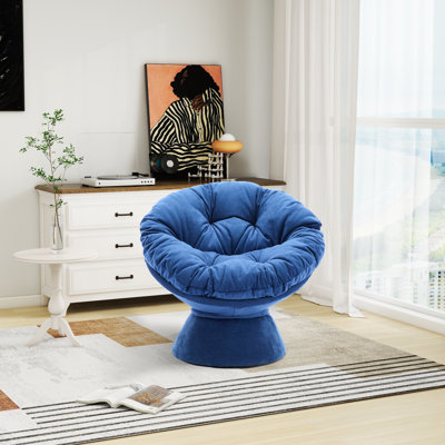 Fauteuil d'appoint pivotant rembourré
