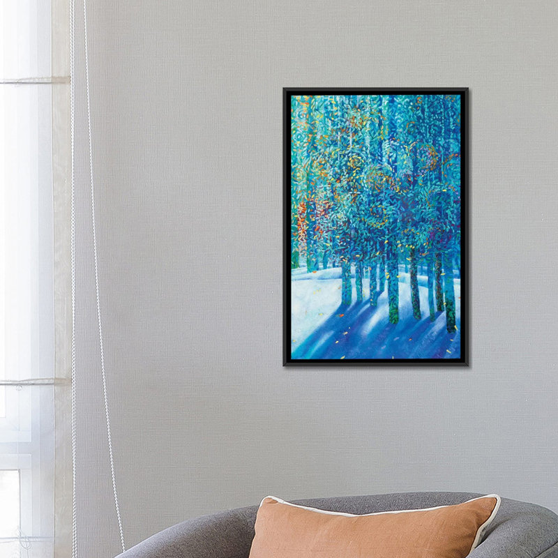 « nieve » par iris scott, reproduction d’impression sur toile tendue, H 60 po x l 40po x P 1,5 po, Toile avec cadre noir