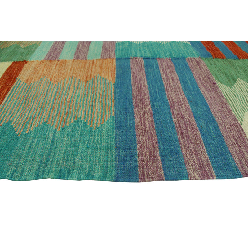Brader Wool Patchwork Indoor Rug