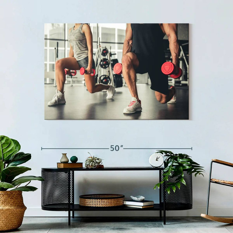 Sireci Lunges Exercise, 32" H x 48" W