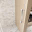 Porte de douche coulissante simple sans cadre l 44-48 "x H 76", verre trempé 1/4 ", nickel brossé