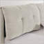 Grand lit de rangement tapissier en chenille avec tête de lit intégrée et relevage hydraulique, beige-842373888-842373890