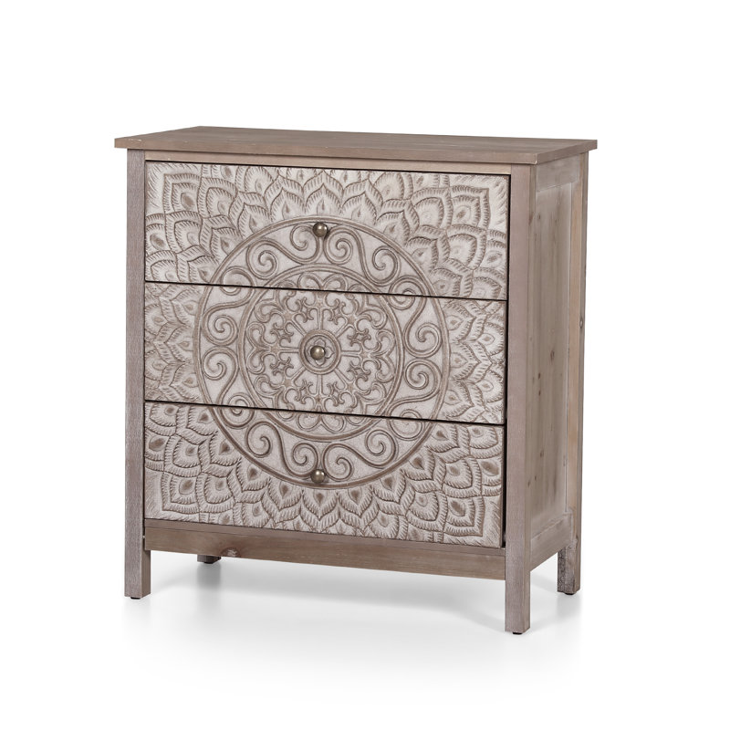 3 - Drawer Rectangle Accent Chest
