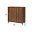 Armoire à chaussures fonctionnelle avec finition chêne moderne - 4 compartiments pour une gestion efficace Support élégant 3 tablettes réglables