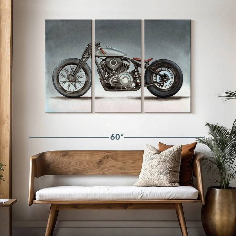 Motocyclette Mehar, H 32 po x l 50 po
