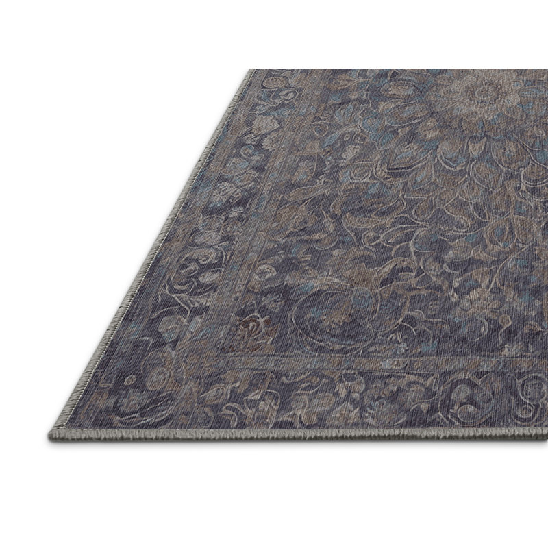Tapis rose lavable à la machine, Rectangle 8 pi x 12 pi