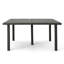 Table carrée 64 "pour l'extérieur - Gris avec tige en fer