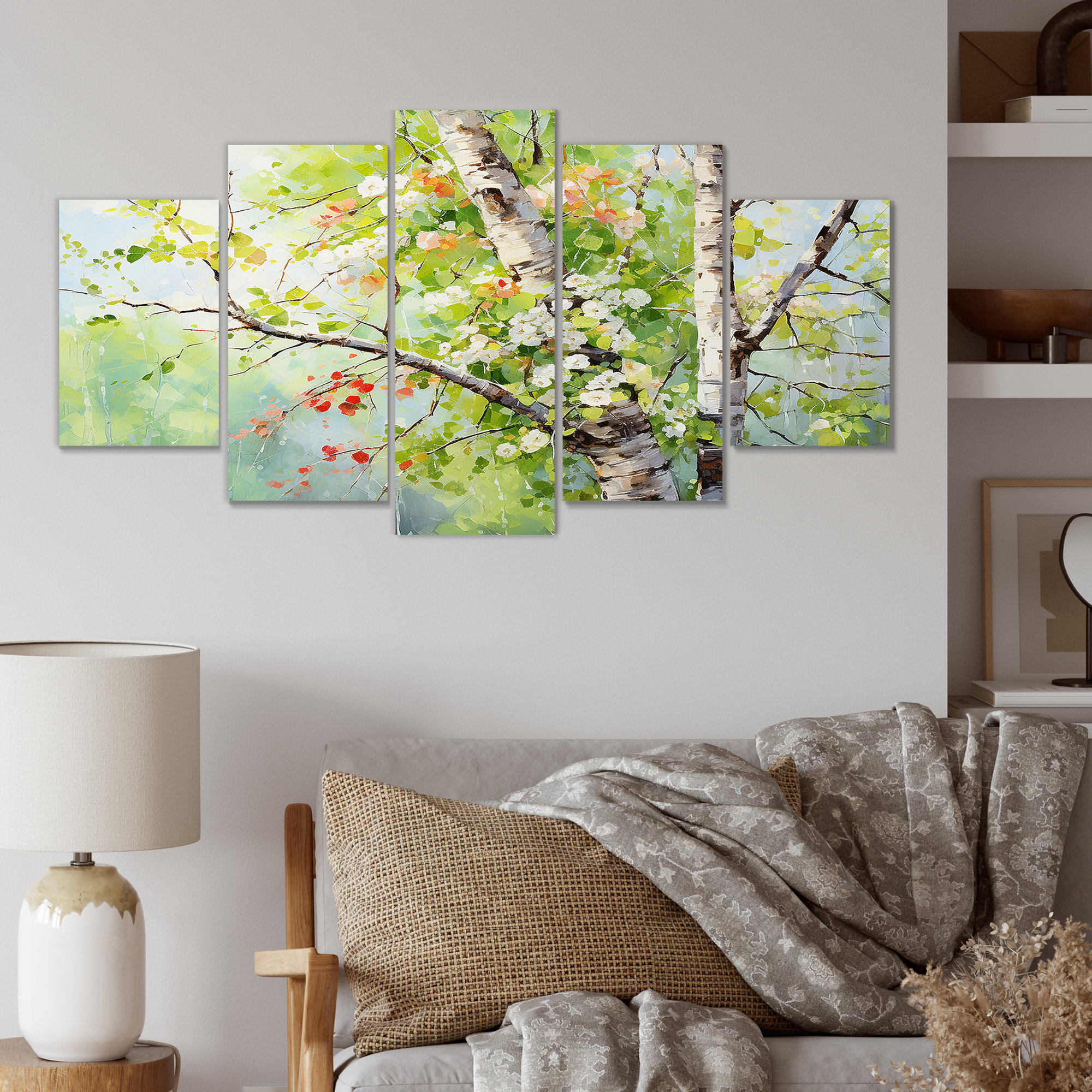 Latitude Run® Green Tree American Basswood Spring Blooms I Tree