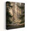 Misty Forest Sunbeam Ethereal Peaceful Serene Pine Tree Forest Art mural-657361994
