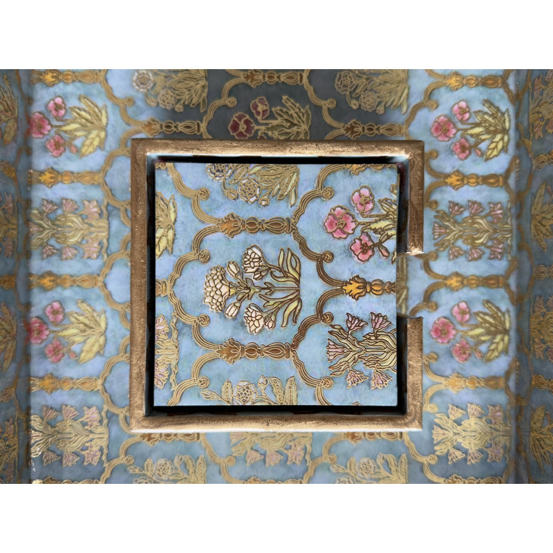 Square 6 Piece Coaster Set With Holder