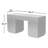 Hudson Rectangular Rubberwood Writing Desk-464741757