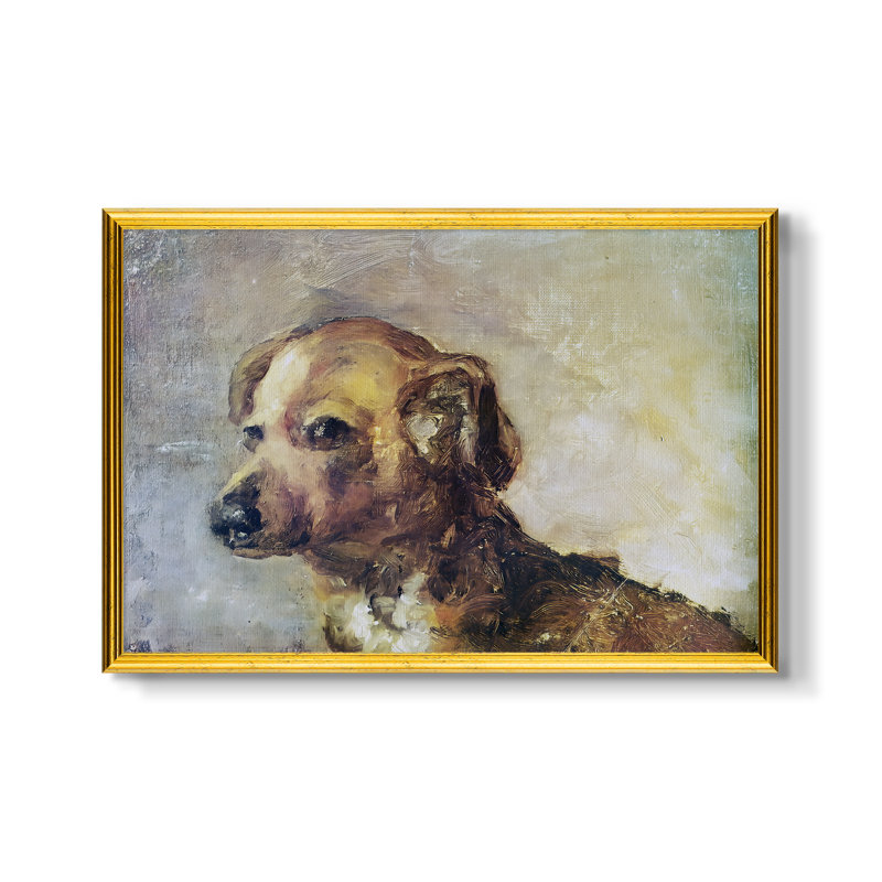 Cliper, the Artist's Dog, 1895 - Pablo Picasso - Toile encadrée sur mesure, 16x22 INNER SIZE, Toile avec cadre