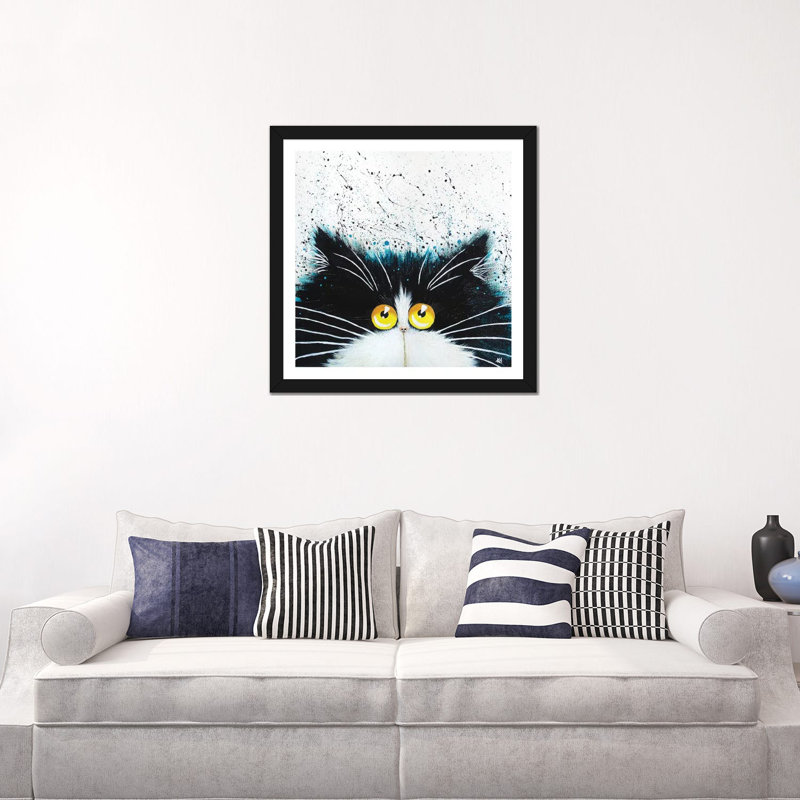 "Otis" par Kim Haskins, reproduction d’art, Black Paper, Blanc, H 24 po x l 24 po x P 1 po