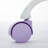 Office Chair,Artificial Rabbit Hair Home Office Chair With Metal Base,Adjustable Desk Chair Swivel Office Chair,Vanity Chair(Violet)-13156457