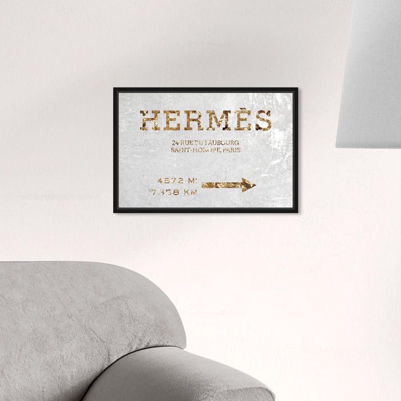 Panneau de mode et glamour Faubourg - velours blanc - impression, Cadre noir, H 10 po x l 15 po