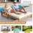 Outdoor Double Lounge Chair With 5-position Adjustable Backrest For Each Seat