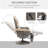 Manual Recliner Armchair With PU Leather, Adjustable Leg Rest, 135° Reclining, 360° Swivel, Cup Holder, And Storage Pocket, Recliner