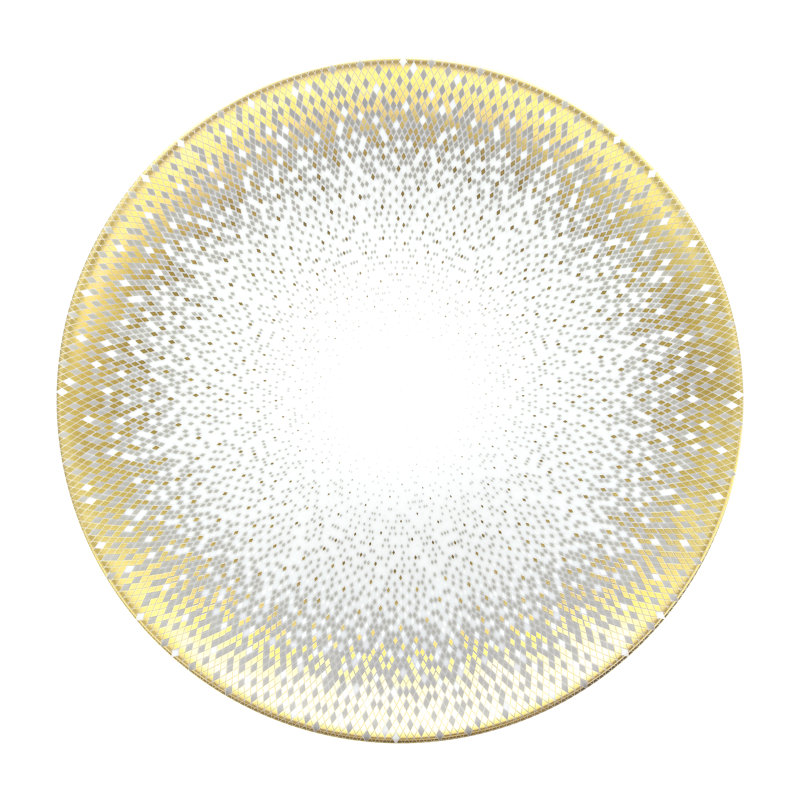 Souffle d' Or 12.48" Dinner Plate, Gold