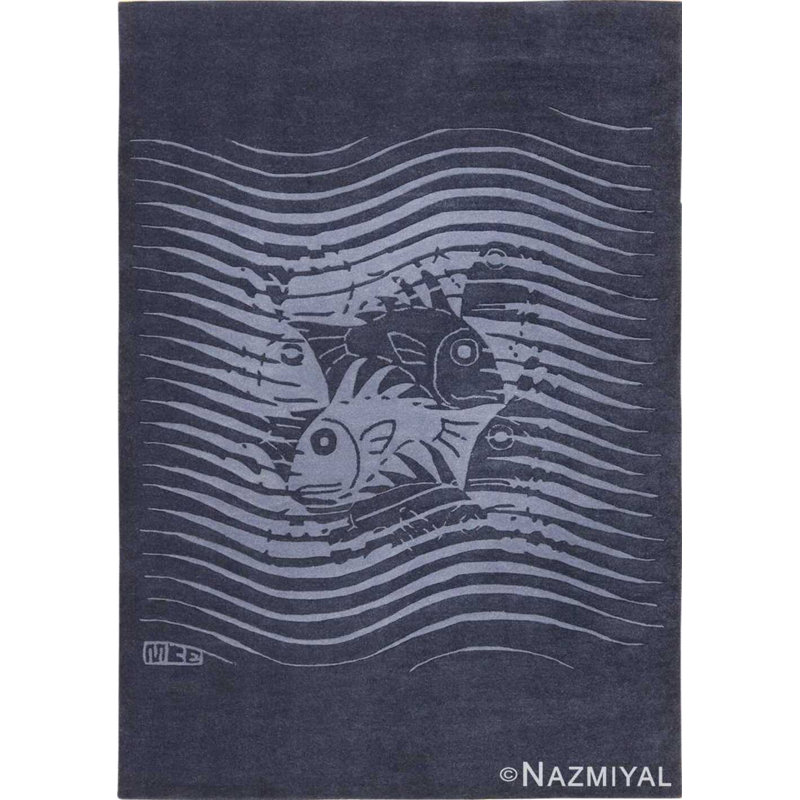 Scandinavian One-of-a-Kind Rectangle 5'7" X 8' Area Rug