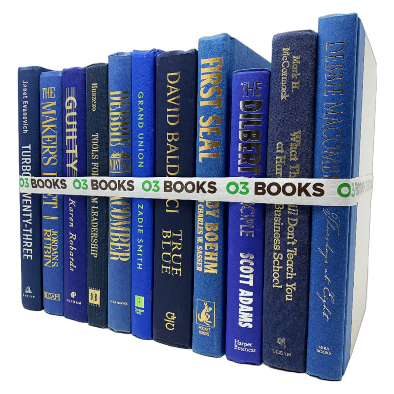 Livres décoratifs denim jeans