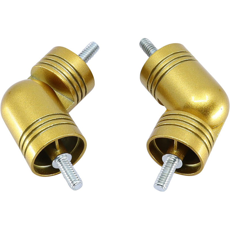 Meriville Hinged Elbow Connector, 2 pcs, 1.125", Royal Gold