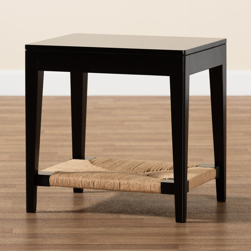 Bayur Wood End Table with Storage