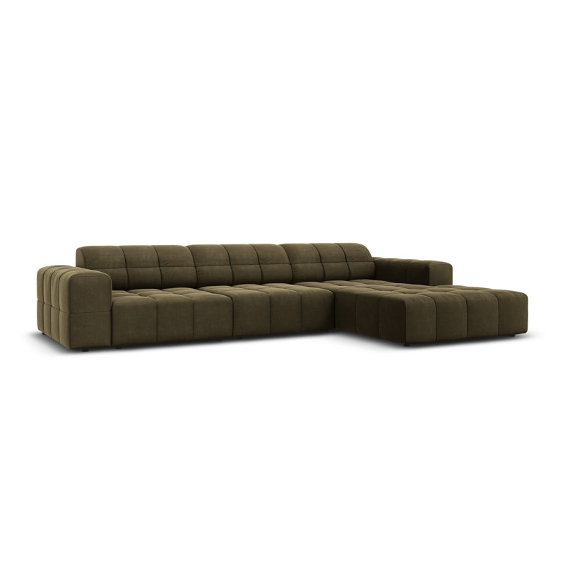 Chicago 4 Seater Corner Sofa, Right Hand Facing, Green