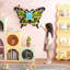 Tablette flottante en bois Green Butterfly pour tonies et boîtes