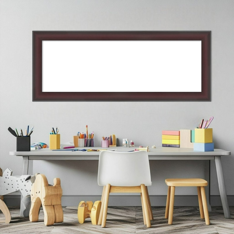 Tableau magnétique effaçable à cadre Grand Cherry, H 16 po x l 40 po