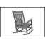 Chaise berçante surdimensionnée à texture de bois-912947192