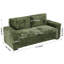 2 Seater Corduroy Sofa-573104672