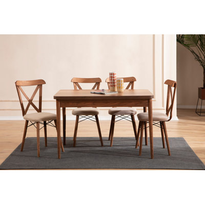 Ensemble de table et chaises de salle à manger extensible