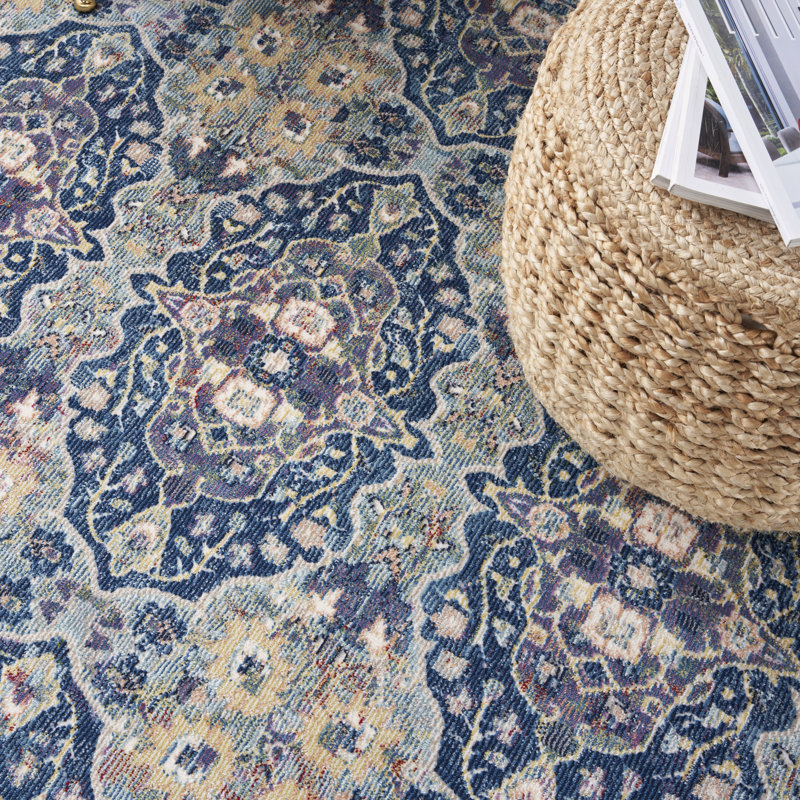 Abstract Area Rug, Round 4'