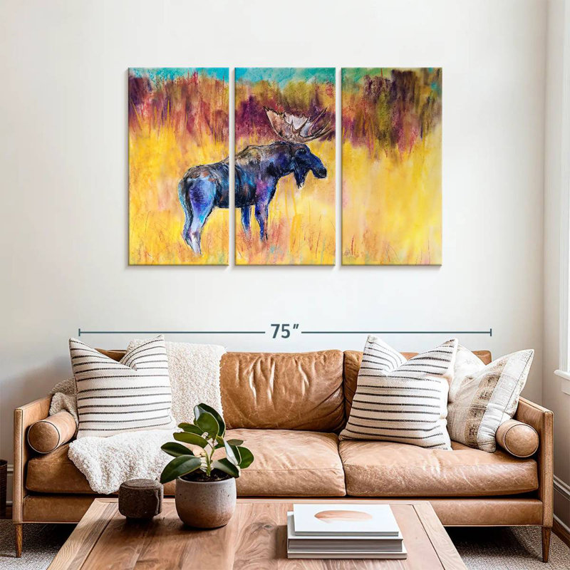 Brampt Abstract Moose, 36" H x 57" W