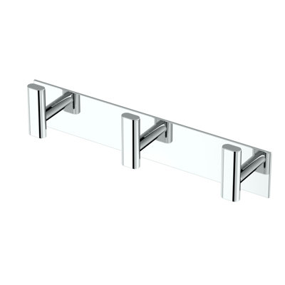 Elevate Wall Mounted Towel and Robe Hook Rack with 3 Hooks