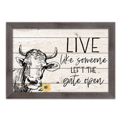 Live Gate Is Open, reproduction encadrée