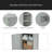 Bathroom Cabinet Triangle Corner Storage Cabinet With Adjustable Shelf Modern Style MDF Board-1255846805
