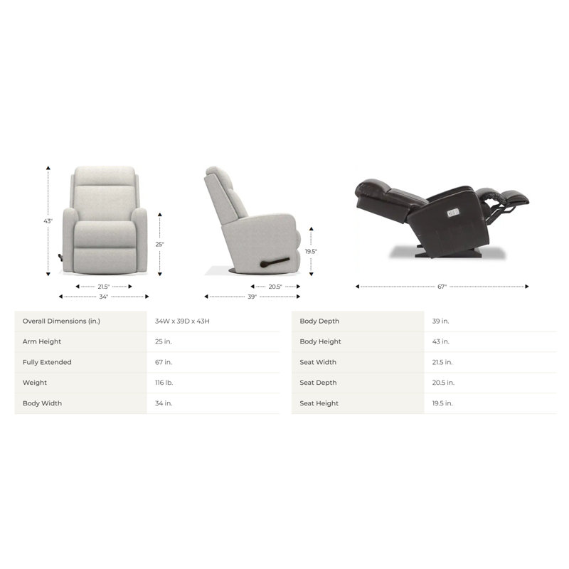 Finley Manual Gliding Recliner, Bone