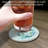 Marbled Gecko Single Round Stone Coaster Create Your Own Set