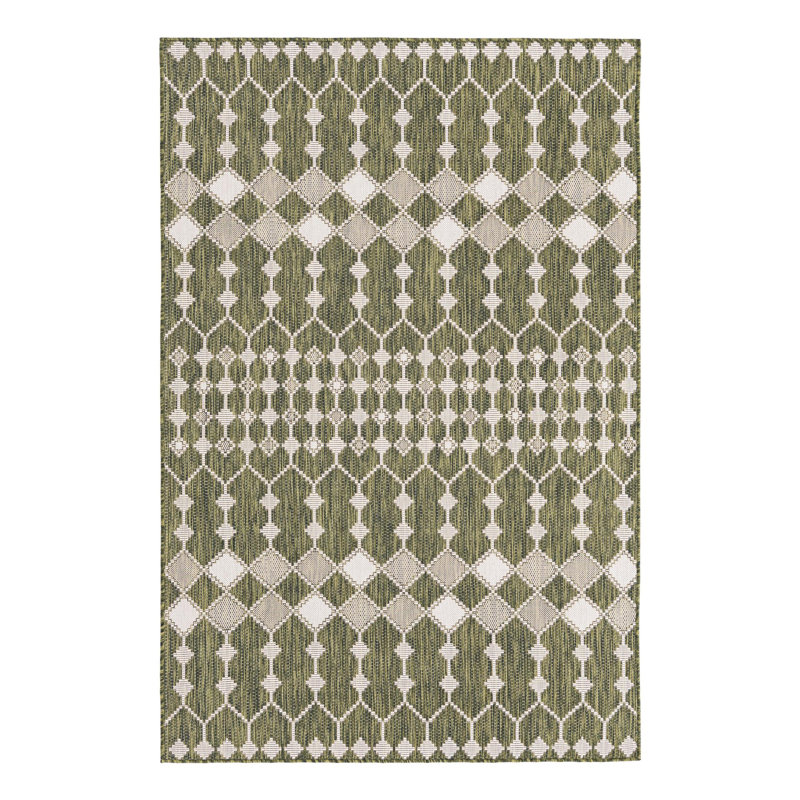 Tapis d'extérieur Green_Unique Loom Traliccio, Rectangle 5 pi 3 po x 7 pi 10 po
