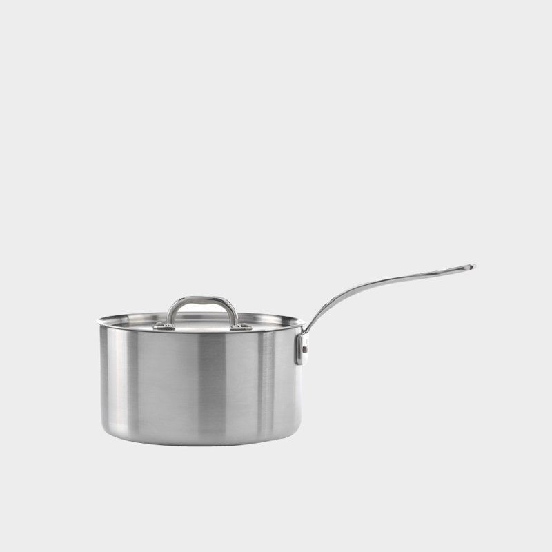 Samuel Groves Stainless steel 3-ply saucepan, with lid, 16 cm